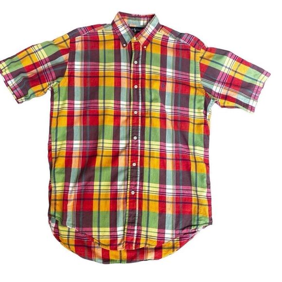 Ralph Lauren short sleeve plaid button down shirt size small - Picture 2 of 14